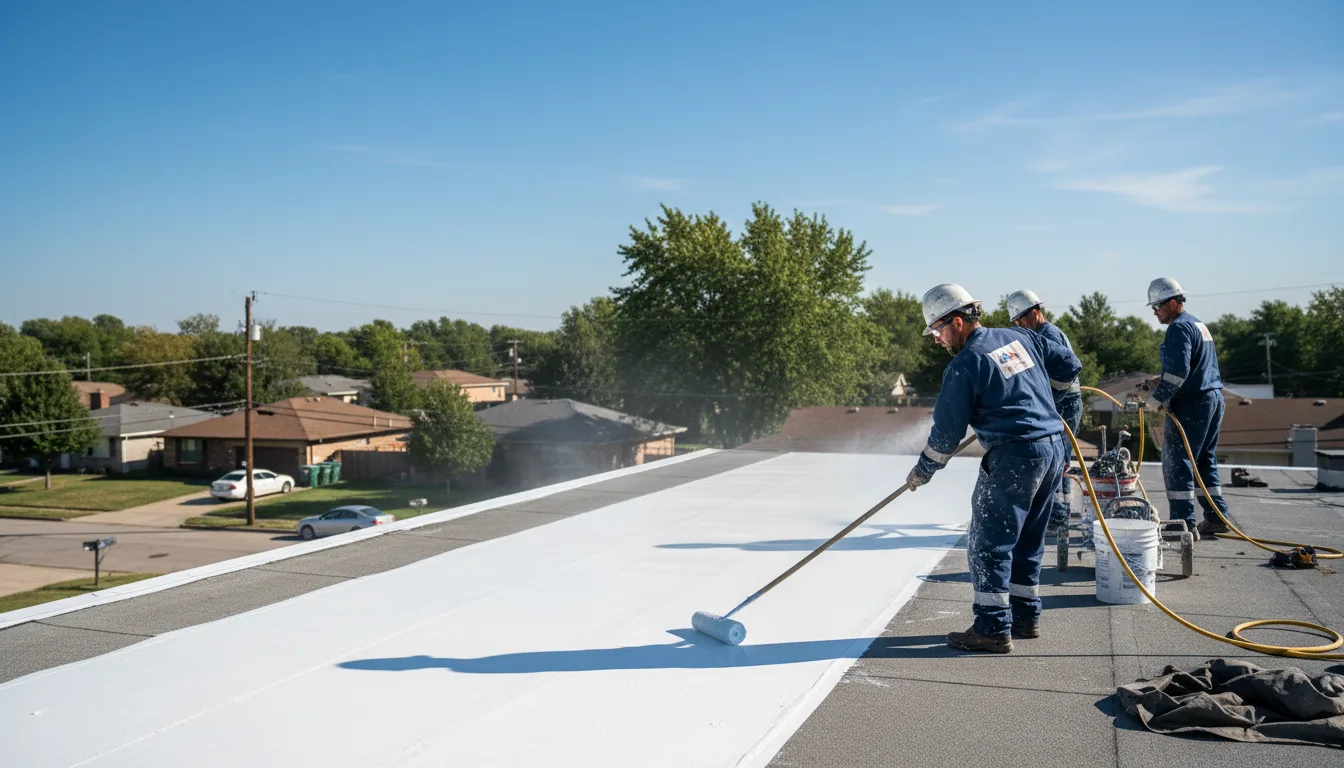 Commercial roof coating in Ellinwood, KS near me